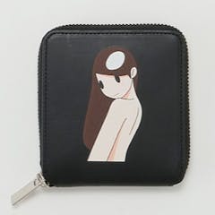 Square Zip Purse(color:Black)